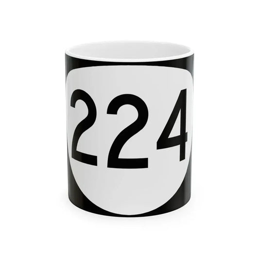 OR 224 (Oregon) (Road Sign) White Coffee Mug 11oz - Go Mug Yourself