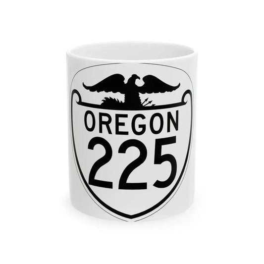 OR 225 1948 (Oregon) (Road Sign) White Coffee Mug 11oz - Go Mug Yourself