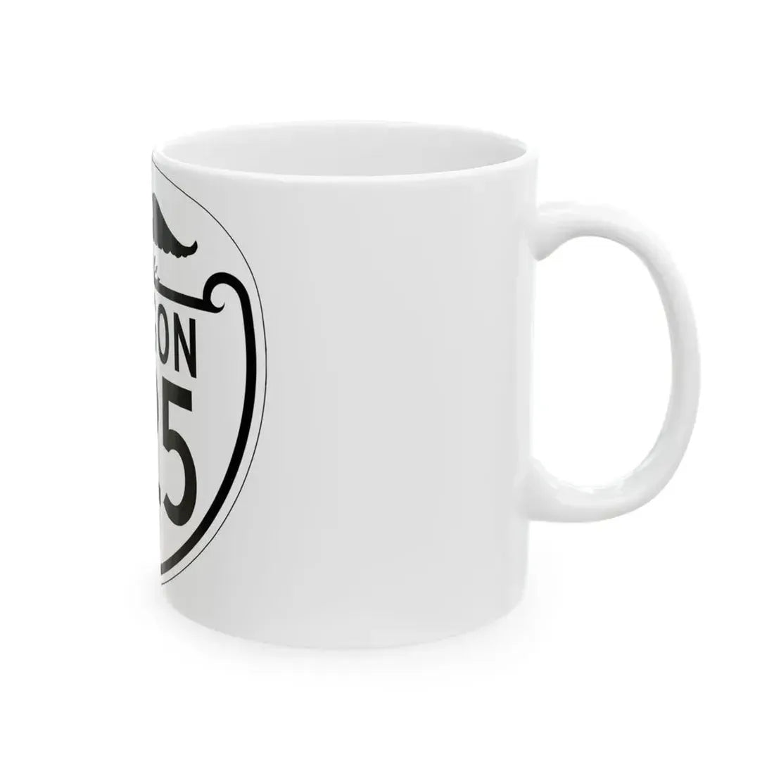 OR 225 1948 (Oregon) (Road Sign) White Coffee Mug - Go Mug Yourself