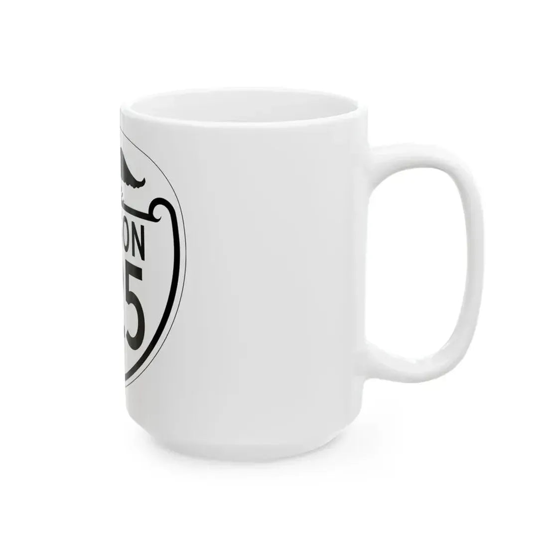 OR 225 1948 (Oregon) (Road Sign) White Coffee Mug - Go Mug Yourself