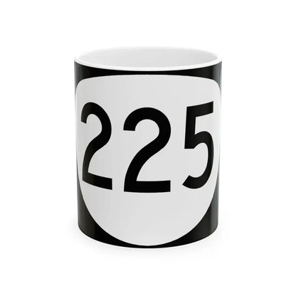 OR 225 (Oregon) (Road Sign) White Coffee Mug 11oz - Go Mug Yourself