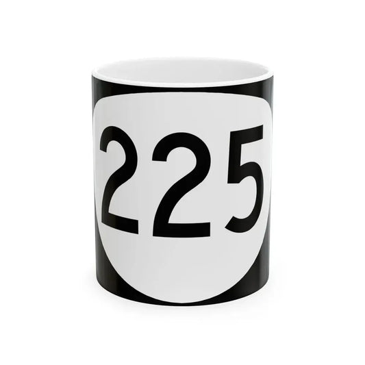 OR 225 (Oregon) (Road Sign) White Coffee Mug 11oz - Go Mug Yourself
