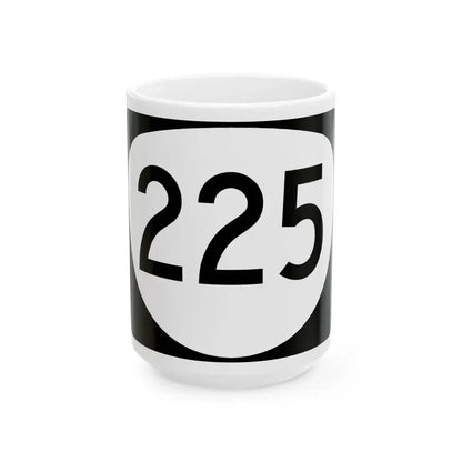 OR 225 (Oregon) (Road Sign) White Coffee Mug 15oz - Go Mug Yourself