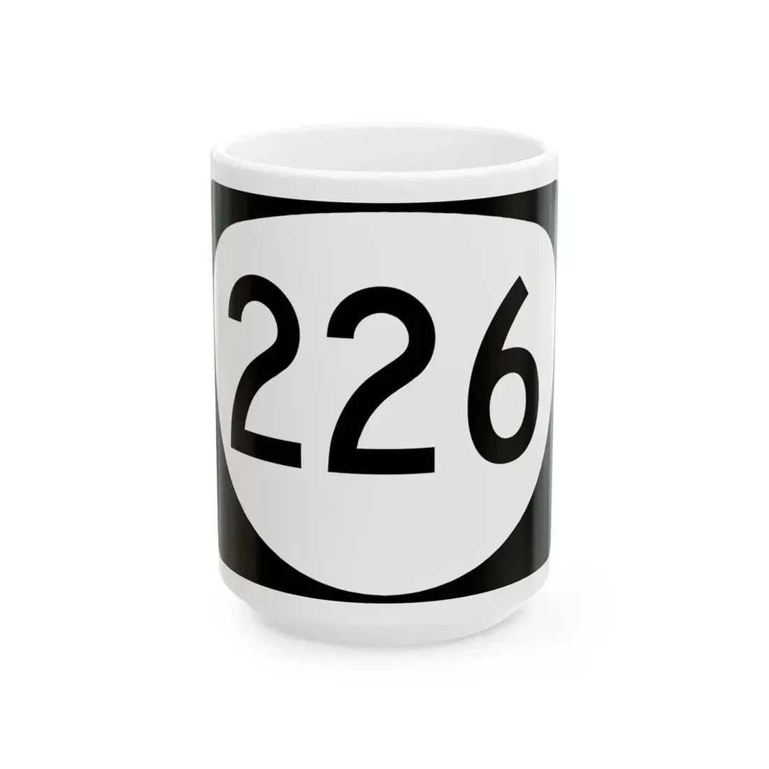 OR 226 (Oregon) (Road Sign) White Coffee Mug 15oz - Go Mug Yourself