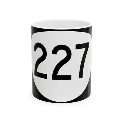 OR 227 (Oregon) (Road Sign) White Coffee Mug 11oz - Go Mug Yourself