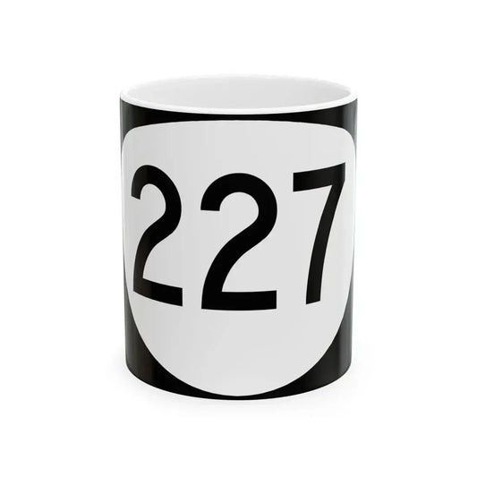 OR 227 (Oregon) (Road Sign) White Coffee Mug 11oz - Go Mug Yourself