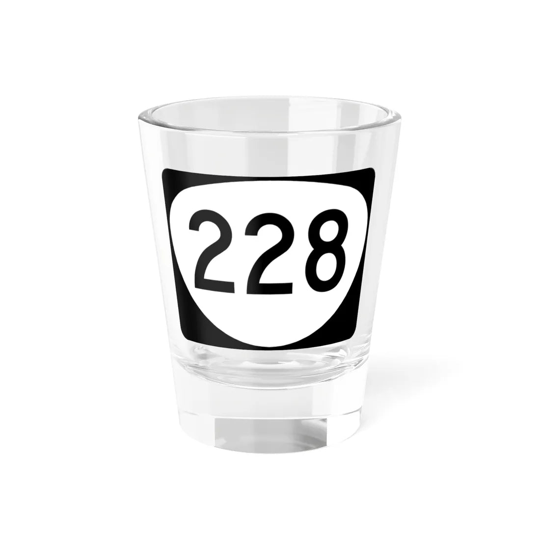 OR 228 (Oregon) (Road Sign) Shot Glass 1.5oz 1.5oz - Go Mug Yourself