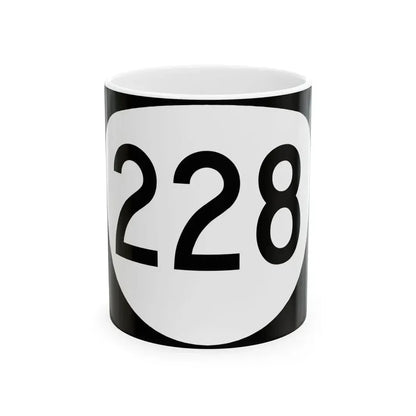 OR 228 (Oregon) (Road Sign) White Coffee Mug 11oz - Go Mug Yourself