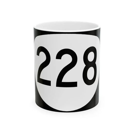 OR 228 (Oregon) (Road Sign) White Coffee Mug 11oz - Go Mug Yourself