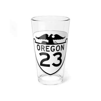 OR 23 1948 (Oregon) (Road Sign) Pint Glass 16oz 16oz - Go Mug Yourself