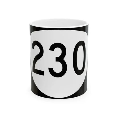 OR 230 (Oregon) (Road Sign) White Coffee Mug 11oz - Go Mug Yourself