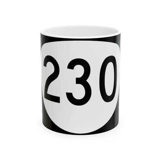 OR 230 (Oregon) (Road Sign) White Coffee Mug 11oz - Go Mug Yourself