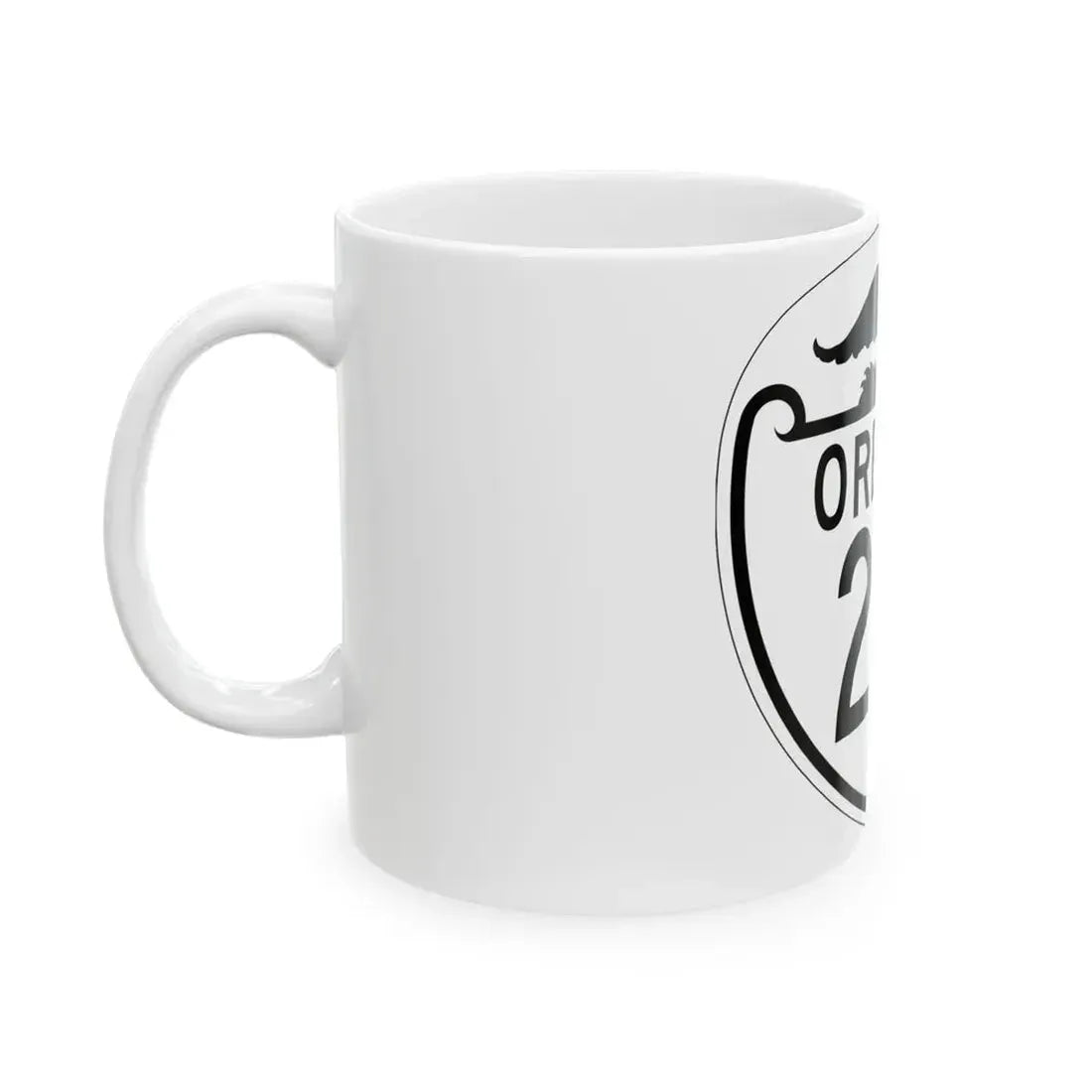 OR 231 1948 (Oregon) (Road Sign) White Coffee Mug - Go Mug Yourself