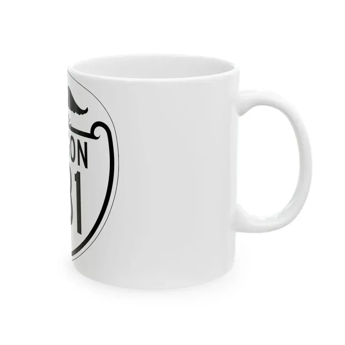 OR 231 1948 (Oregon) (Road Sign) White Coffee Mug - Go Mug Yourself