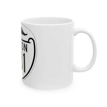 OR 231 1948 (Oregon) (Road Sign) White Coffee Mug - Go Mug Yourself
