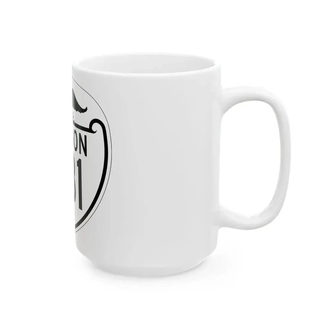 OR 231 1948 (Oregon) (Road Sign) White Coffee Mug - Go Mug Yourself