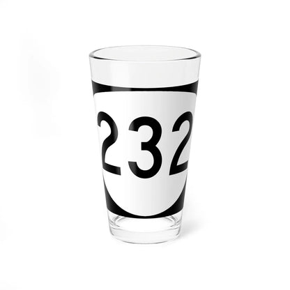 OR 232 (Oregon) (Road Sign) Pint Glass 16oz 16oz - Go Mug Yourself