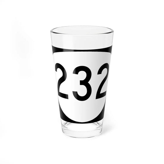 OR 232 (Oregon) (Road Sign) Pint Glass 16oz 16oz - Go Mug Yourself