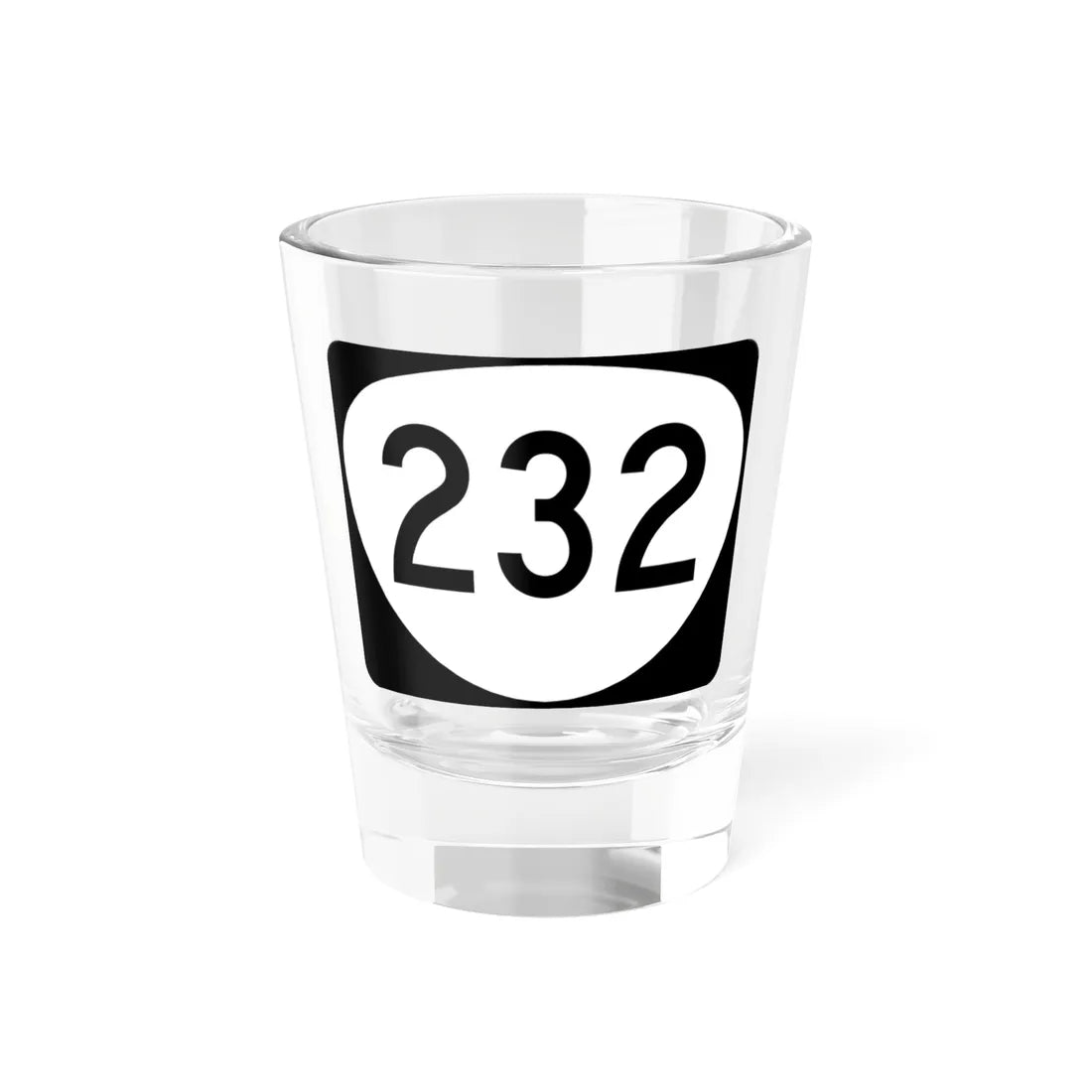 OR 232 (Oregon) (Road Sign) Shot Glass 1.5oz 1.5oz - Go Mug Yourself