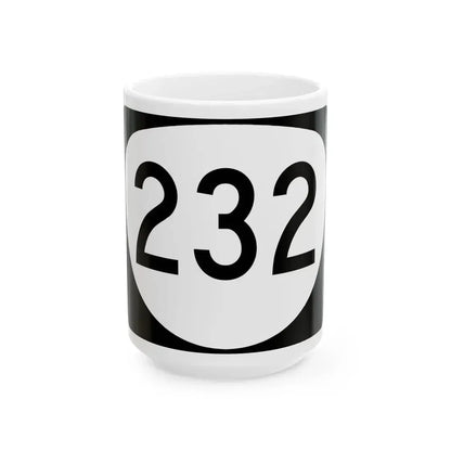 OR 232 (Oregon) (Road Sign) White Coffee Mug 15oz - Go Mug Yourself