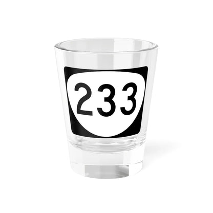 OR 233 (Oregon) (Road Sign) Shot Glass 1.5oz 1.5oz - Go Mug Yourself