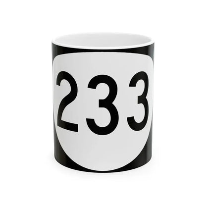 OR 233 (Oregon) (Road Sign) White Coffee Mug 11oz - Go Mug Yourself