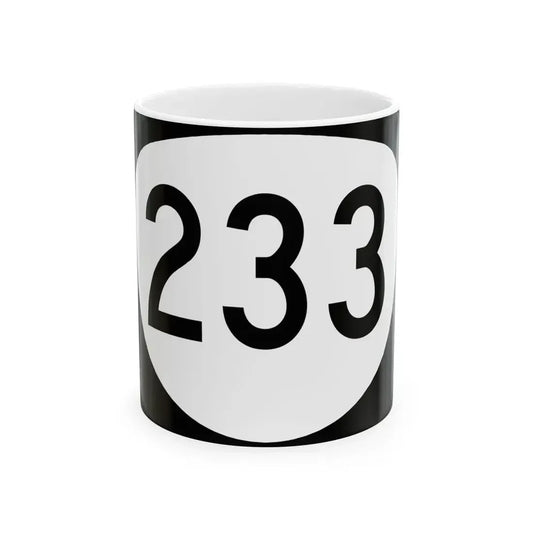 OR 233 (Oregon) (Road Sign) White Coffee Mug 11oz - Go Mug Yourself