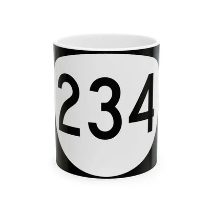 OR 234 (Oregon) (Road Sign) White Coffee Mug 11oz - Go Mug Yourself