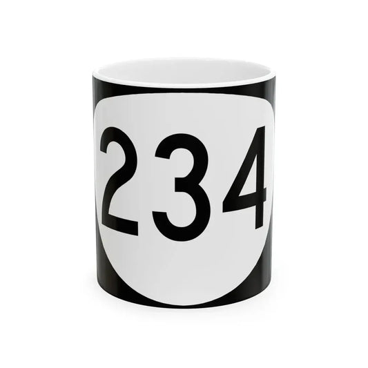 OR 234 (Oregon) (Road Sign) White Coffee Mug 11oz - Go Mug Yourself