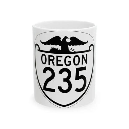 OR 235 1948 (Oregon) (Road Sign) White Coffee Mug 11oz - Go Mug Yourself