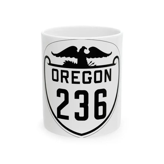 OR 236 1932 (Oregon) (Road Sign) White Coffee Mug 11oz - Go Mug Yourself