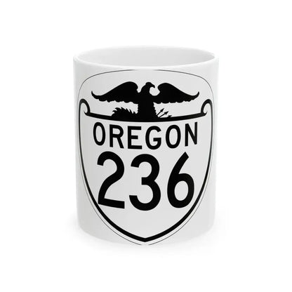 OR 236 1948 (Oregon) (Road Sign) White Coffee Mug 11oz - Go Mug Yourself