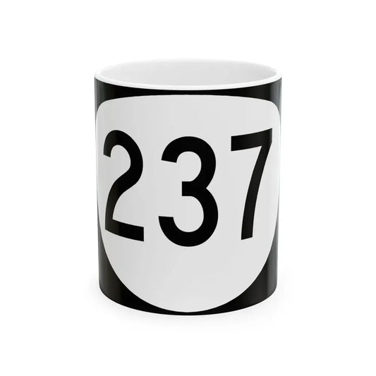 OR 237 (Oregon) (Road Sign) White Coffee Mug 11oz - Go Mug Yourself
