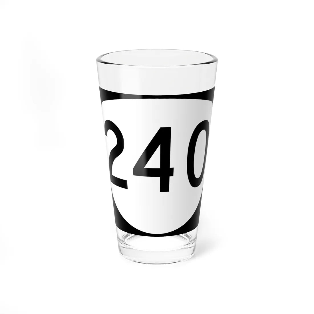 OR 240 (Oregon) (Road Sign) Pint Glass 16oz 16oz - Go Mug Yourself