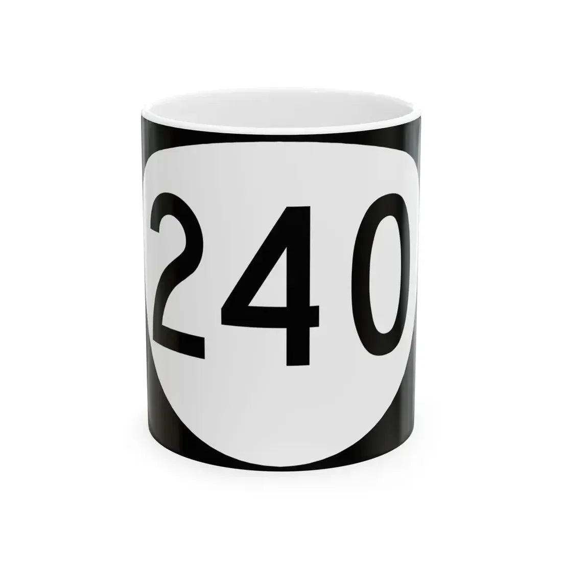 OR 240 (Oregon) (Road Sign) White Coffee Mug 11oz - Go Mug Yourself