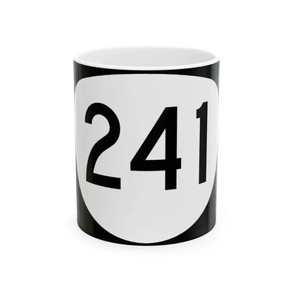 OR 241 (Oregon) (Road Sign) White Coffee Mug 11oz - Go Mug Yourself