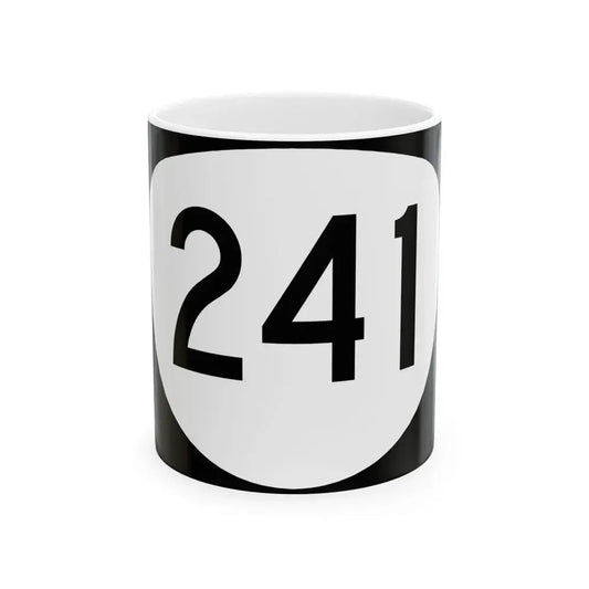OR 241 (Oregon) (Road Sign) White Coffee Mug 11oz - Go Mug Yourself