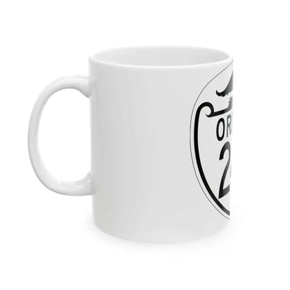 OR 242 1948 (Oregon) (Road Sign) White Coffee Mug - Go Mug Yourself