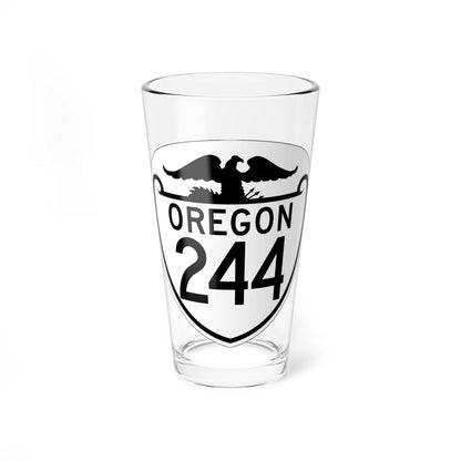 OR 244 1948 (Oregon) (Road Sign) Pint Glass 16oz 16oz - Go Mug Yourself