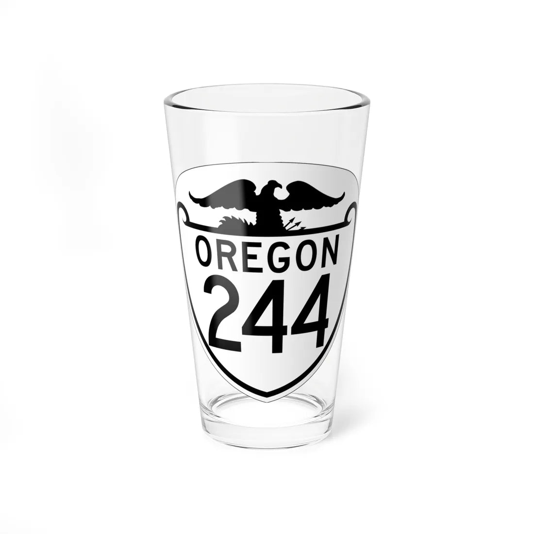 OR 244 1948 (Oregon) (Road Sign) Pint Glass 16oz - Go Mug Yourself