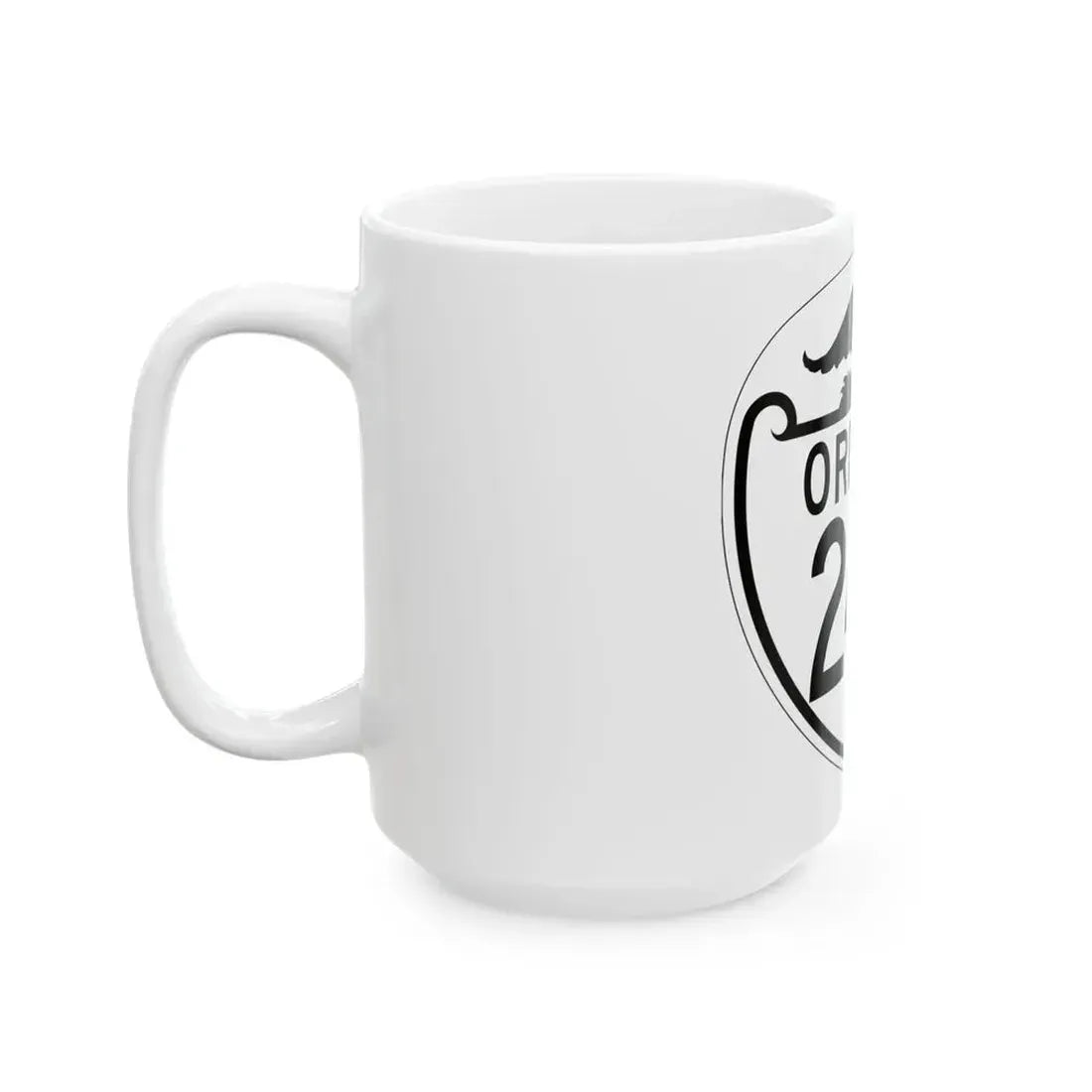 OR 244 1948 (Oregon) (Road Sign) White Coffee Mug - Go Mug Yourself