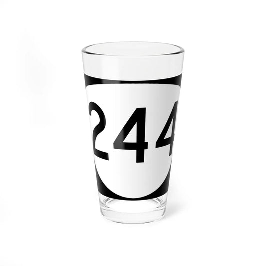 OR 244 (Oregon) (Road Sign) Pint Glass 16oz 16oz - Go Mug Yourself