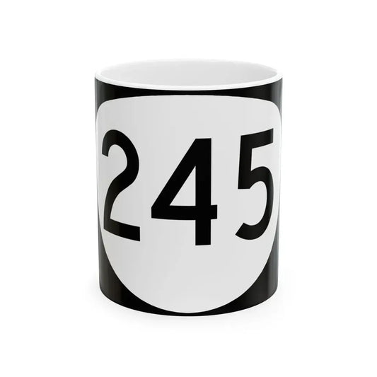 OR 245 (Oregon) (Road Sign) White Coffee Mug 11oz - Go Mug Yourself
