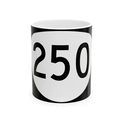 OR 250 (Oregon) (Road Sign) White Coffee Mug 11oz - Go Mug Yourself