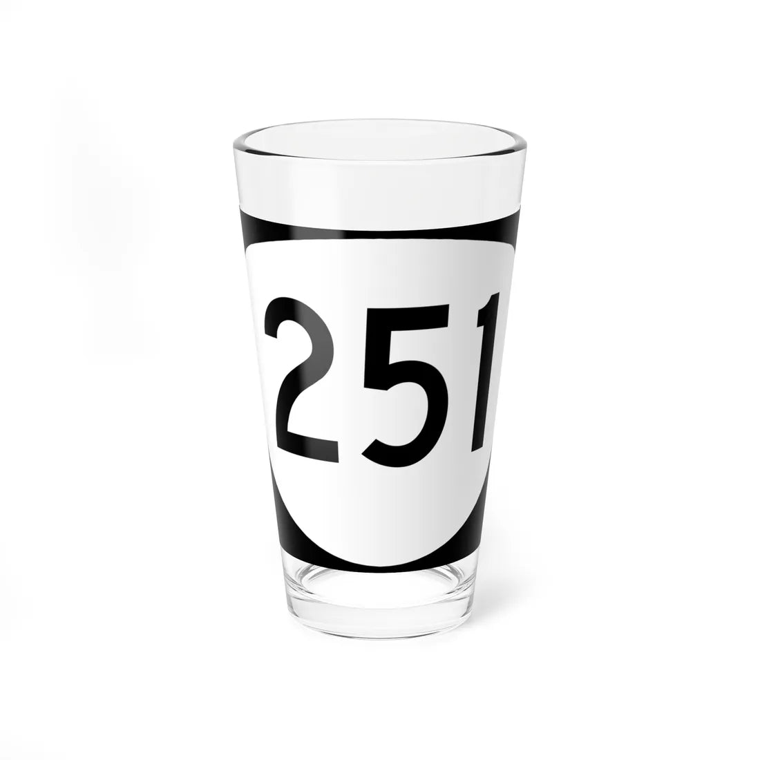 OR 251 (Oregon) (Road Sign) Pint Glass 16oz 16oz - Go Mug Yourself