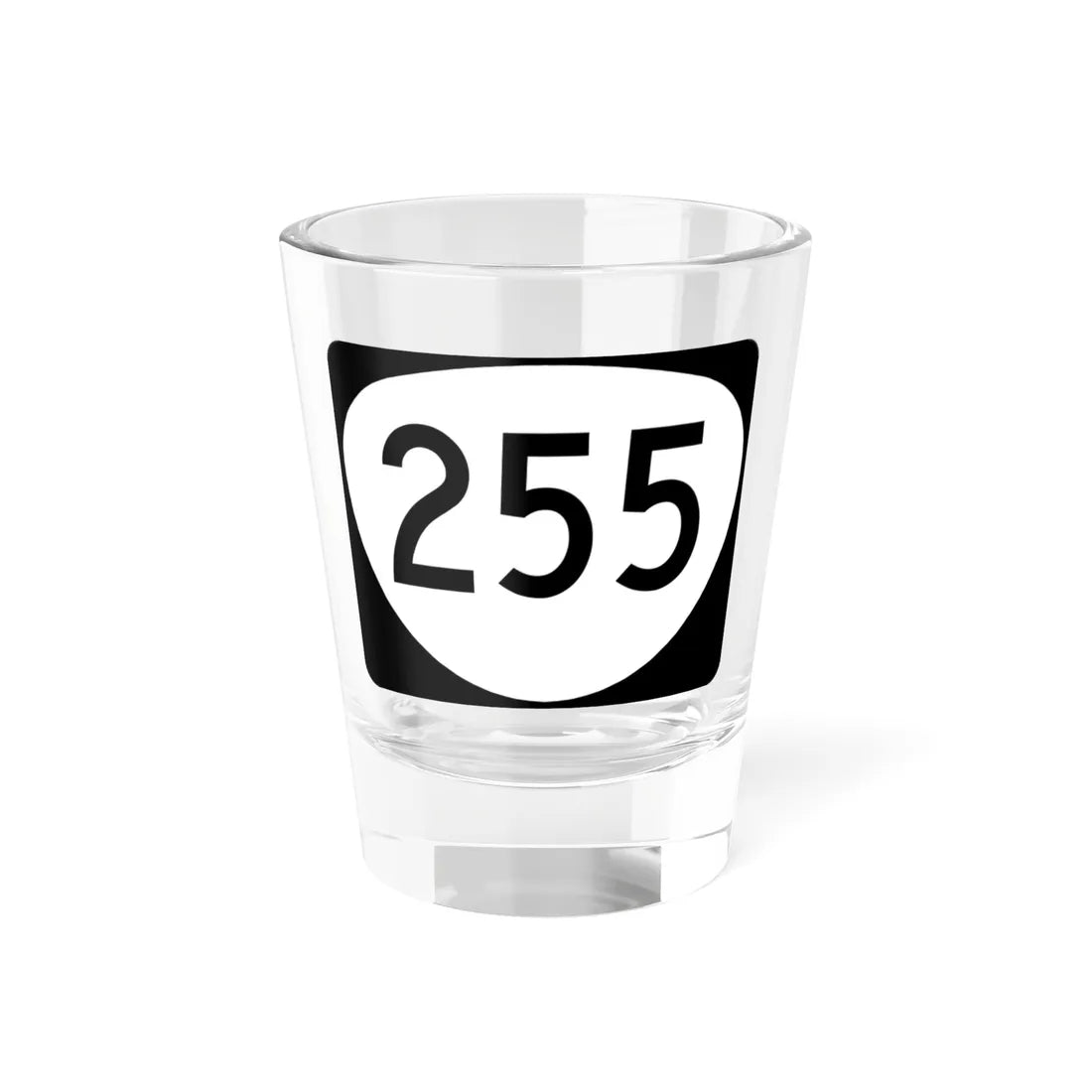 OR 255 (Oregon) (Road Sign) Shot Glass 1.5oz 1.5oz - Go Mug Yourself