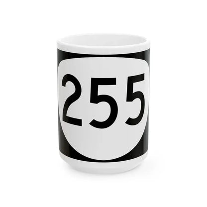 OR 255 (Oregon) (Road Sign) White Coffee Mug 15oz - Go Mug Yourself