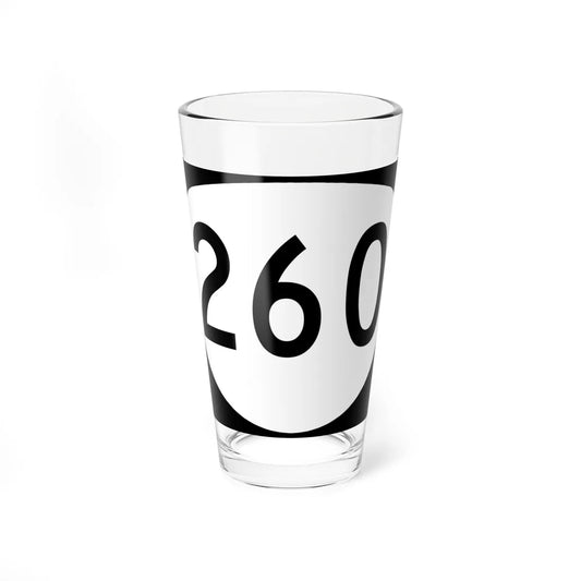 OR 260 (Oregon) (Road Sign) Pint Glass 16oz 16oz - Go Mug Yourself