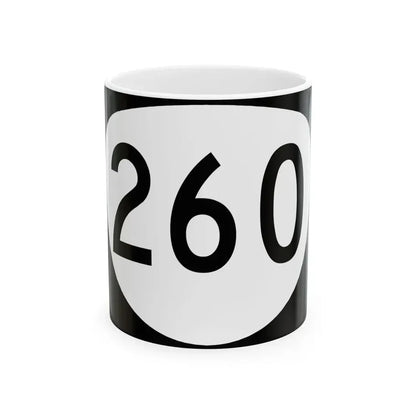 OR 260 (Oregon) (Road Sign) White Coffee Mug 11oz - Go Mug Yourself