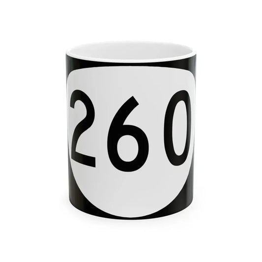 OR 260 (Oregon) (Road Sign) White Coffee Mug 11oz - Go Mug Yourself